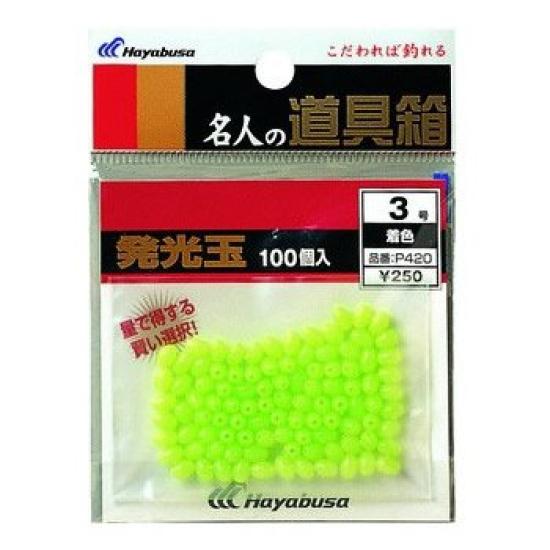 Hayabusa Glow-in-the-Dark Balls, Hard, 100-Pack, Colored, P420-5