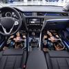Mtdwwe Rhea R Black Full Coverage All-Season Car Floor Mats, XPE Non-Slip Wear-Resistant Textured Carpets for SUV Interiors