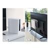 [Bulk purchase set of 2] Yamazaki Jitsugyo (Yamazaki) Stackable router storage case with slim lid, white, approx. W9.7XD20.2XH22.2cm, Smart TV
