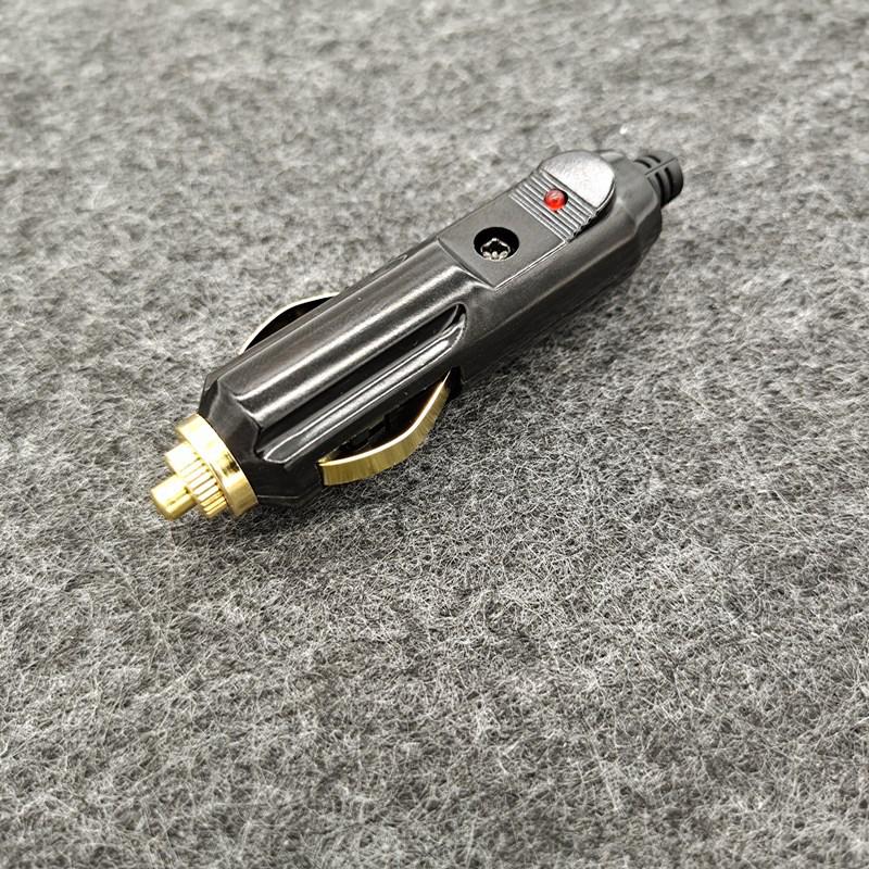 Universeller 12V/24V Hochleistungs-Kfz-Zigarettenanzünderstecker aus reinem Kupfer mit Hochtemperaturbeständigkeit und Ladeverlängerungskabel für Luftpumpe