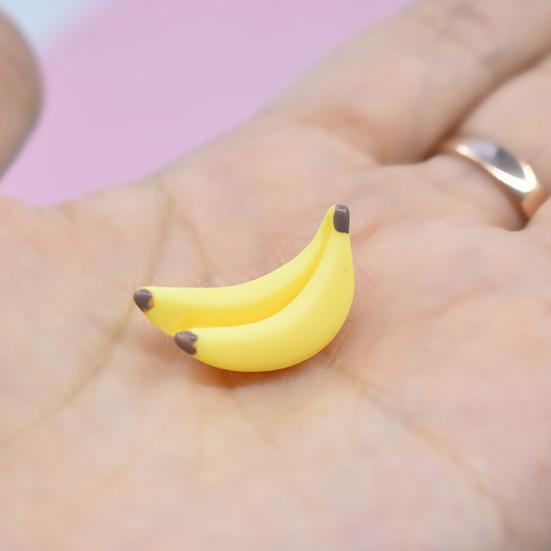 5Pcs Banana Toys Dollhouse Miniature Food Play Ornament Scene Decoration Model