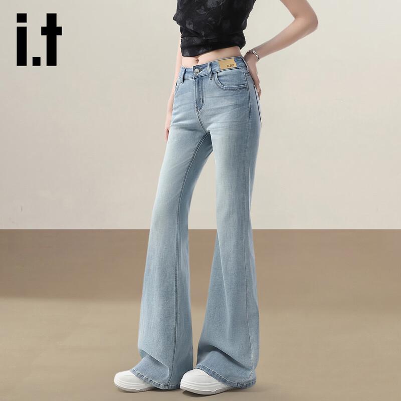 izzue it Women's High-Waist Flared Jeans