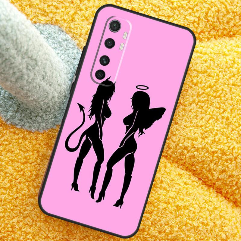 Angel Devil Girl Case For Xiaomi 15 Ultra 14 13T 14T 15T 17 Pro Max  Cover For POCO X7 Pro X5 X6 F5 F6 F7 F8