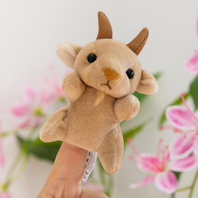 Forest Animal Finger Doll Panda Plush Toy Children Ocean Shark Doll