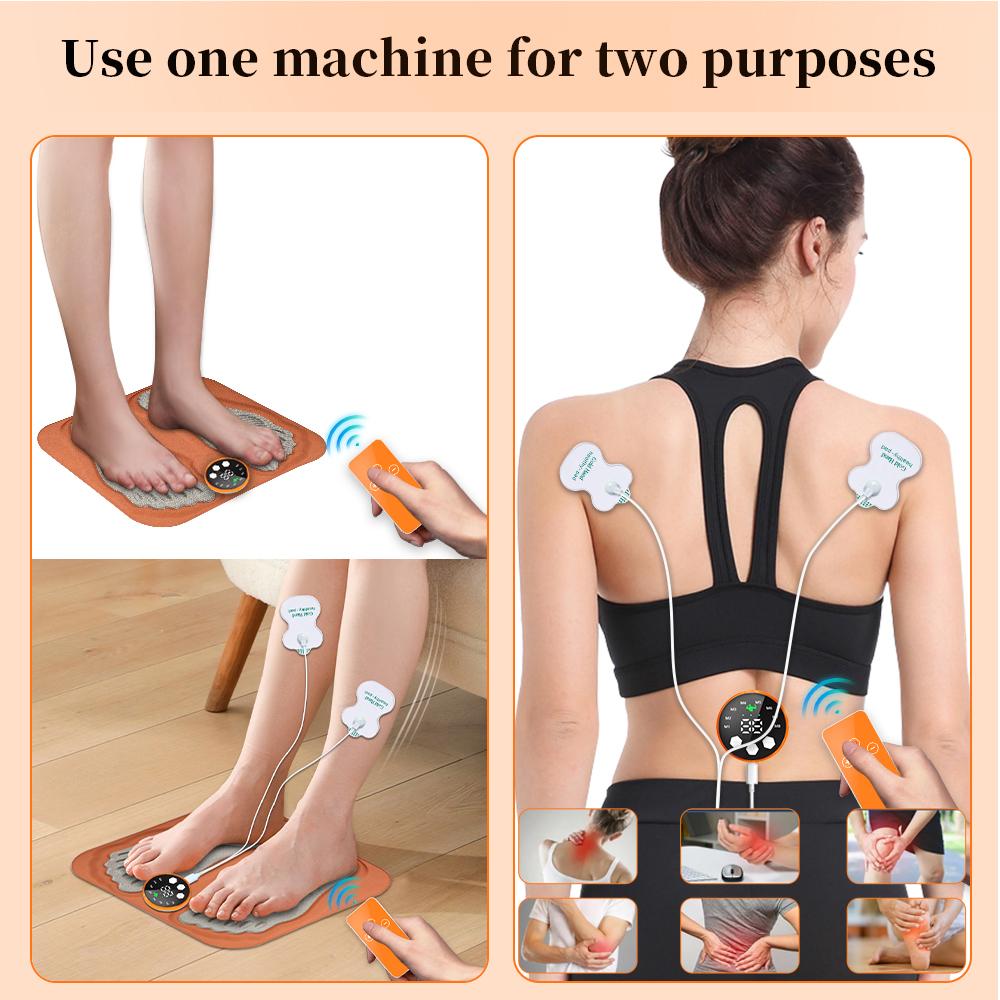 3D Smart Foot Massage Pad Rf Remote Feet Massager 8 Modes 29 Levels Improve Blood Circulation Relax Muscles Slim Legs Foot Pad