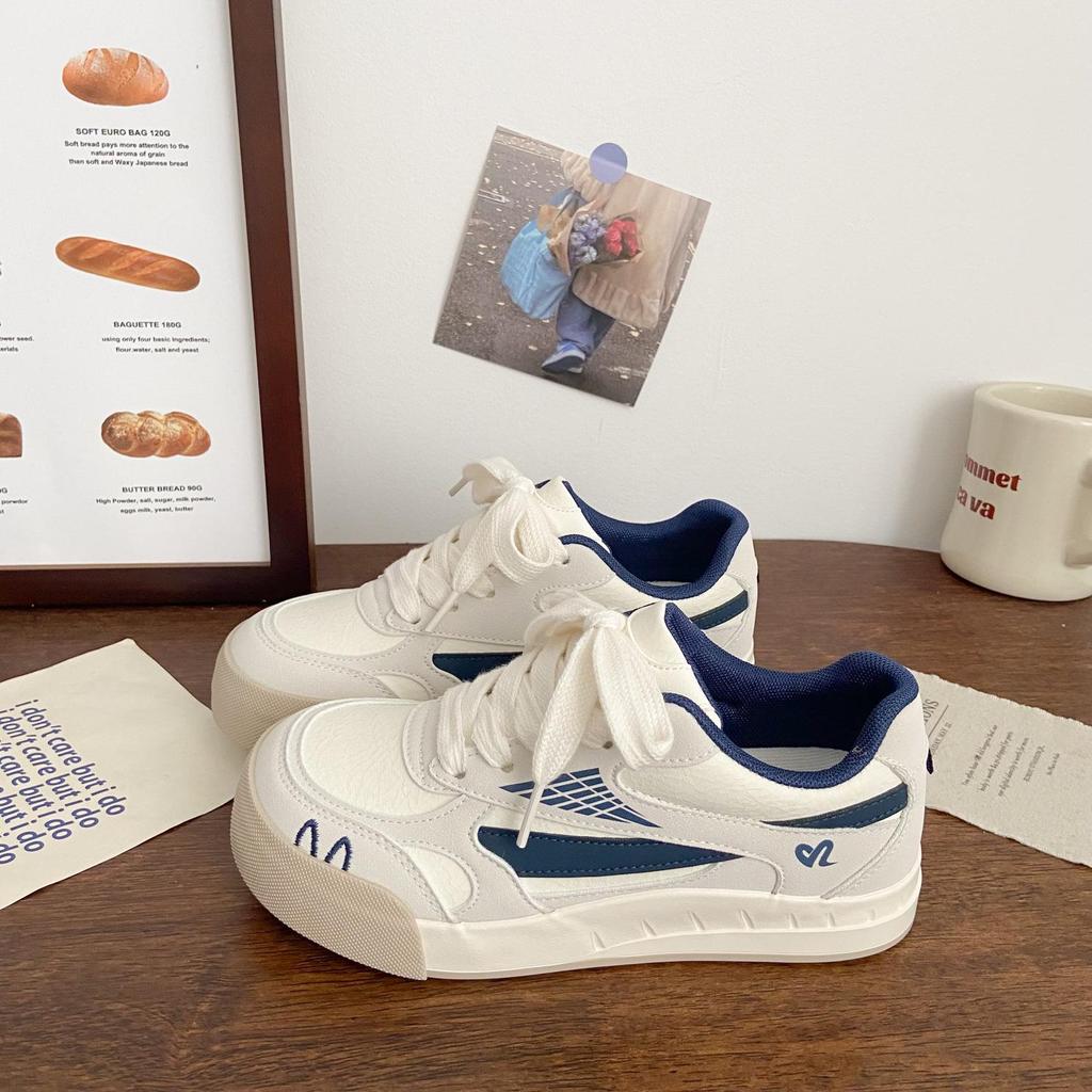 Women's German Training Sneakers: Thick-Soled, Ugly-Cute Chic, 2025 Summer, Versatile White Sports Shoes