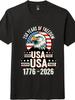 Bald Eagle USA 250 Years Tee | Born USA Free Patriotic Unisex Shirt