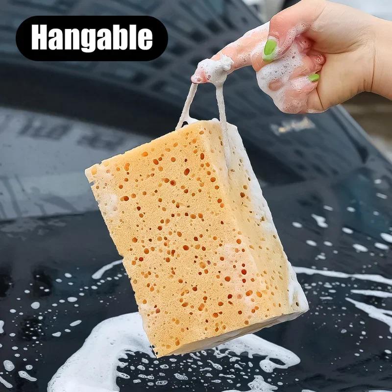 Car Washing Sponge Large Honeycomb Sponges Brush Dusting Detailing Washing Sponge Car Cleaning Tools Motorcycle Car Accessories