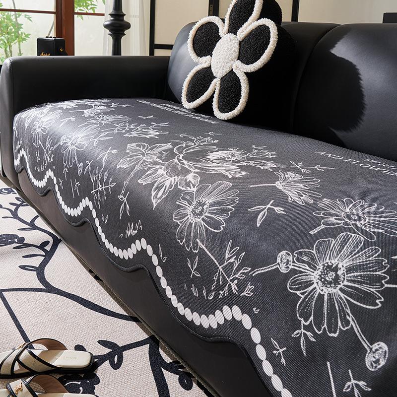 Summer Irregular Shaped Sofa Cushion Non-Slip Sofa Summer Mat High-Grade Sofa Cover Towel Anti-Scratching