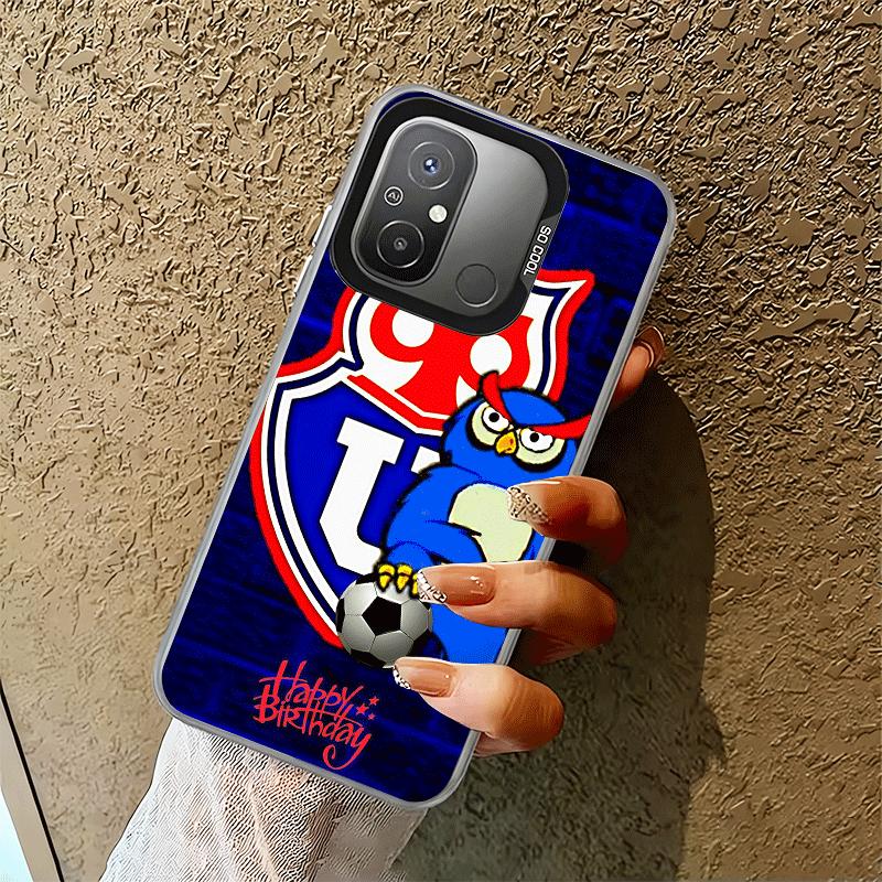 Chile U-Universität Logo Stoßfeste Handyhülle für Xiaomi Poco X7 X6 X5 X3 Pro F7 Ultra M8 Redmi 15C 15 14C 13C 12C 10C 13 12 10
