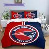 New England Patriots Pattern Bedding Quilt Set  Home Decoration  Gift (1 * Duvet Cover + 2 * Pillowcase  Without Core)