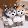 Cartoon Husky Plush Toy - Small Dog Comfort Doll for Children's Birthday Gift