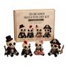 Beaded Skeleton DIY Kit, Tiny 3D Beaded Skeleton Craft Set with Colorful Beads Wire Needle And Instructions, Cute Skeleton Bead Art Kit for Beginners