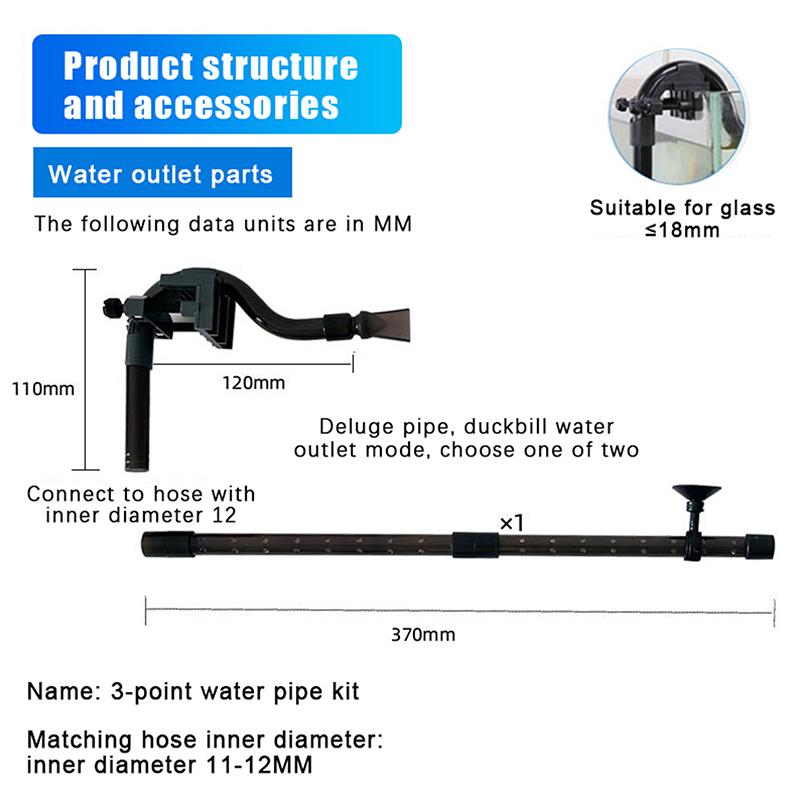 New Aquarium Fish Tank Filter Rain Spray Bar Unit Outflow Pipe Inlet Outlet Tube Kit Fish Tank External Canister Filter Accessor