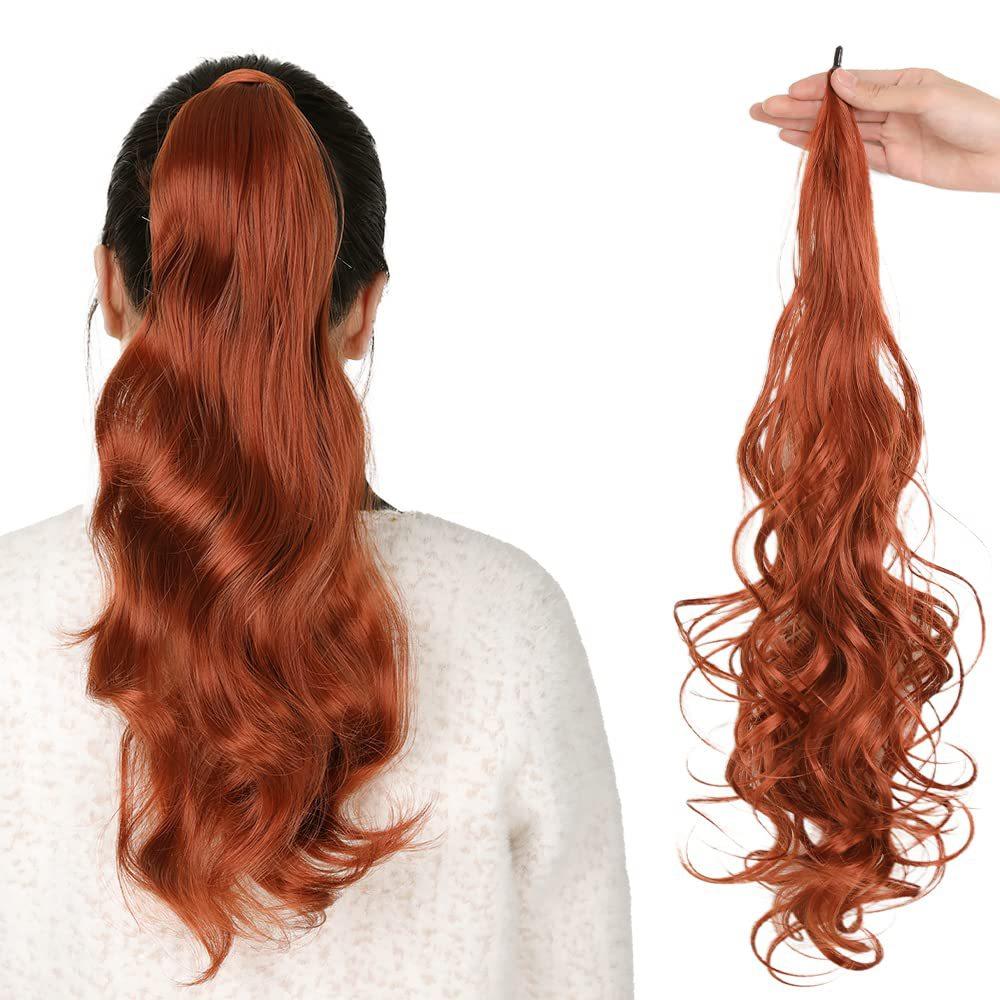 32-calowy Magiczny Oplot na Patyku Długi Kucyk Peruka