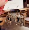 Women's Dangle Hoop Earrings with and Ear Hooks