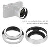 2Pcs Aluminium Alloy Hollow Out Lens Hood 39 mm for Leica Camera Silver