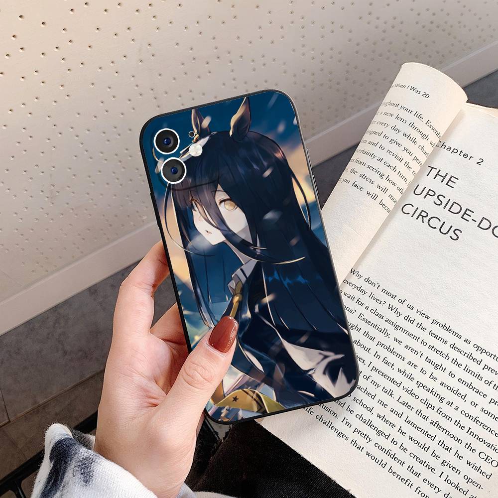 Manhattan Cafe Uma M-musume Anime Phone Case For IPhone 17 Air 16 15 14 13 Pro Max 11 12 Black Silicone Cover