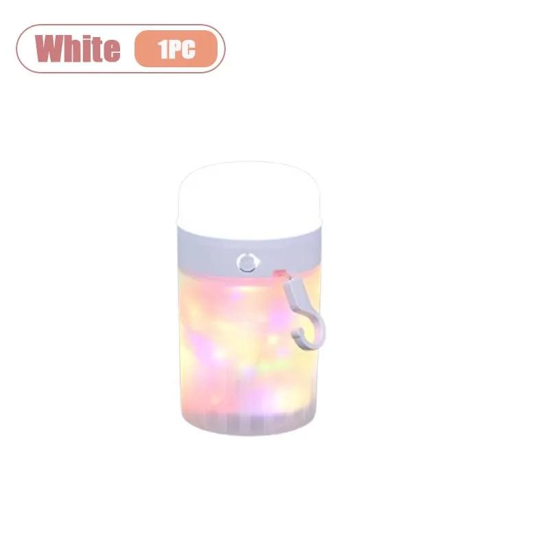 

Camping String Lights Rechargeable Tent Lights String with Hanging Waterproof Portable LED Lamp Decor Party Bedroom Yard білий