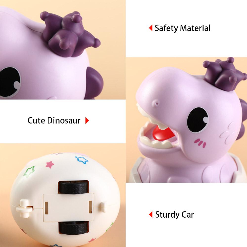 Cartoon Dinosaur Egg Car Dinosaur Egg Press Return Toy Cars Vehicles Boys