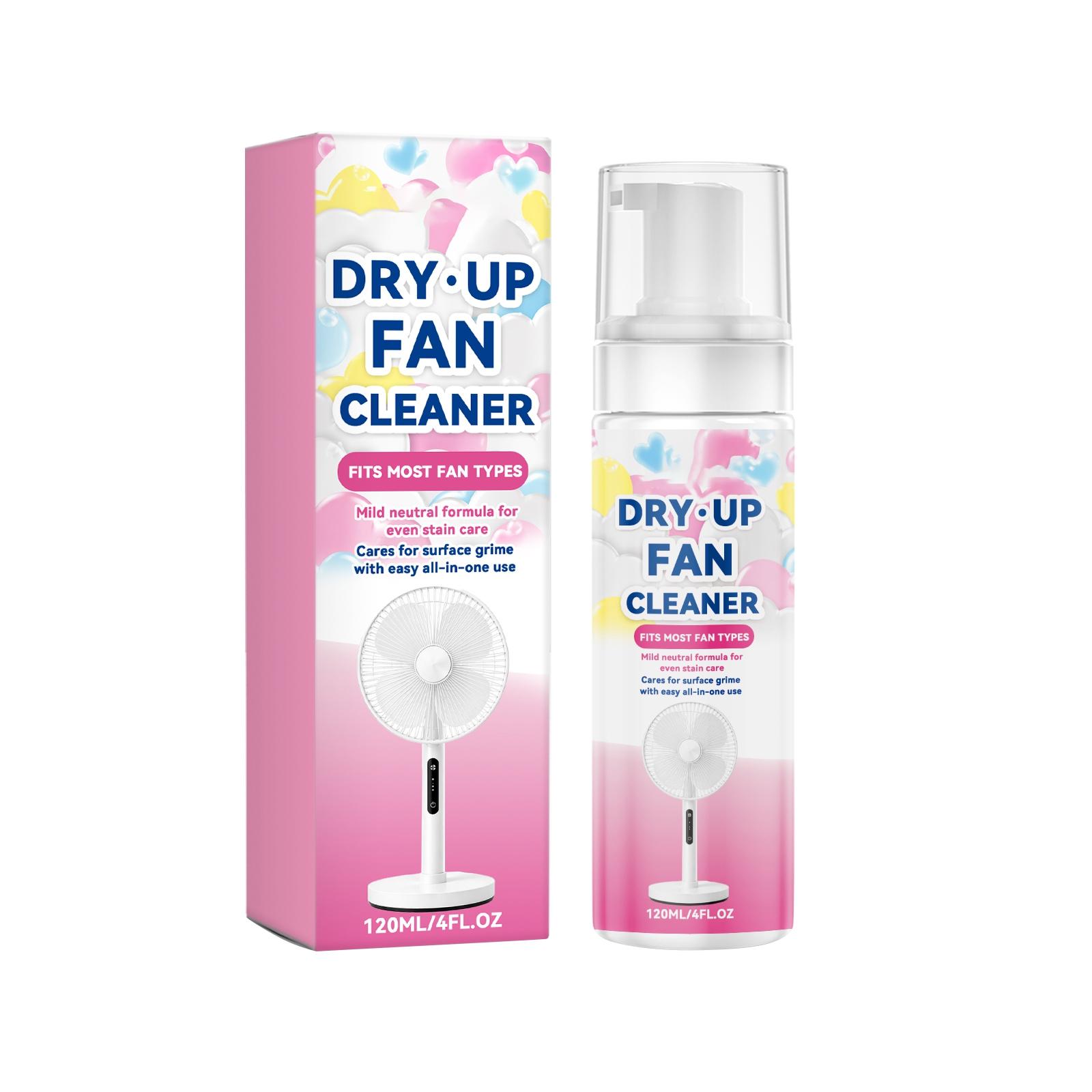

Dry Up Fan Cleaner Foam Cleaner for Most Fan Types Mild Neutral Formula for Surface Grime Removal Easy All in One Use 120ml One Size розовый