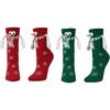 1 Pair Hand in Hand Christmas Stockings Funny Xmas Sock Funny Couple Matching Socks for Women & Men Teens Couples Friends