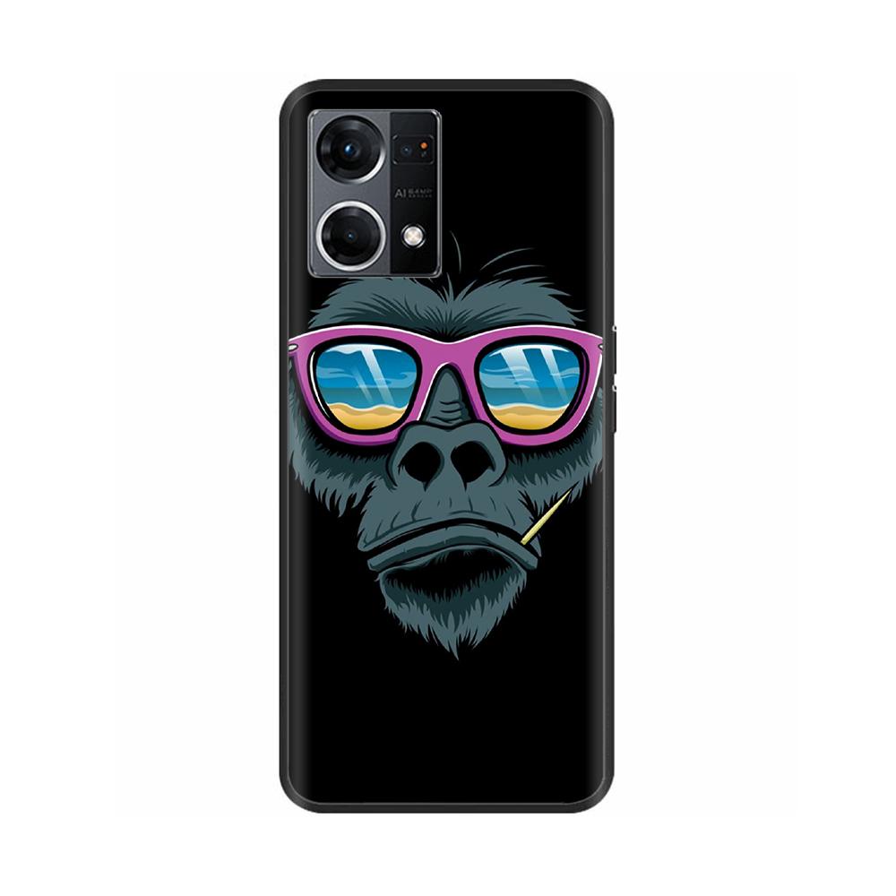 Hülle für Oppo Reno7 4G Hülle Reno7 Silikon Weich Stoßfest TPU Rückseiten für OPPO F21 Pro Reno 7 4G Hülle Schwarze Bumper Fundas
