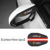 2 PZ Sopracciglio Pioggia Specchietto Retrovisore Auto Fibra di Carbonio Accessori Specchietto Auto Per FIAT Abarth 500 Grande Punto Ducato Tipo Stilo UNO