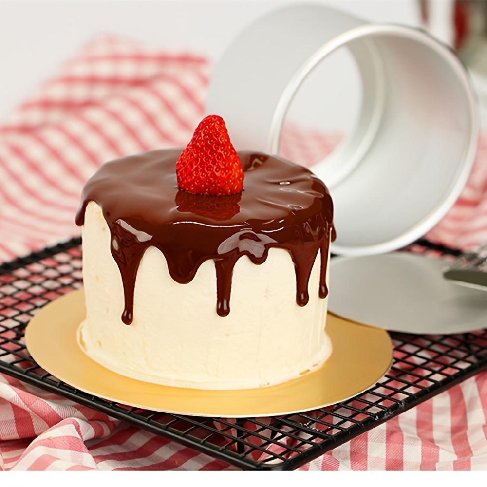 1 Pcs Non-Stick 2-Inch Round Mini Cake Pan with Removable Bottom - Perfect for Cheesecakes, Bread, Pizza, Chiffon, and Fondant - DIY Cooking Tool