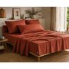 Drap Housse 180x200 cm percale de coton tomette Perrine