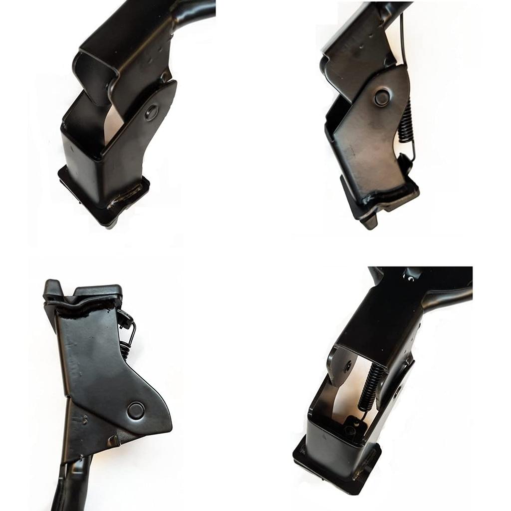 KUNANG Bike Kickstand, Double-Leg Iron Bicycle Kickstand for Mountain Bikes, Road Bikes, and 26-28 Inch Bikes, Adjustable Height, Iron, Black