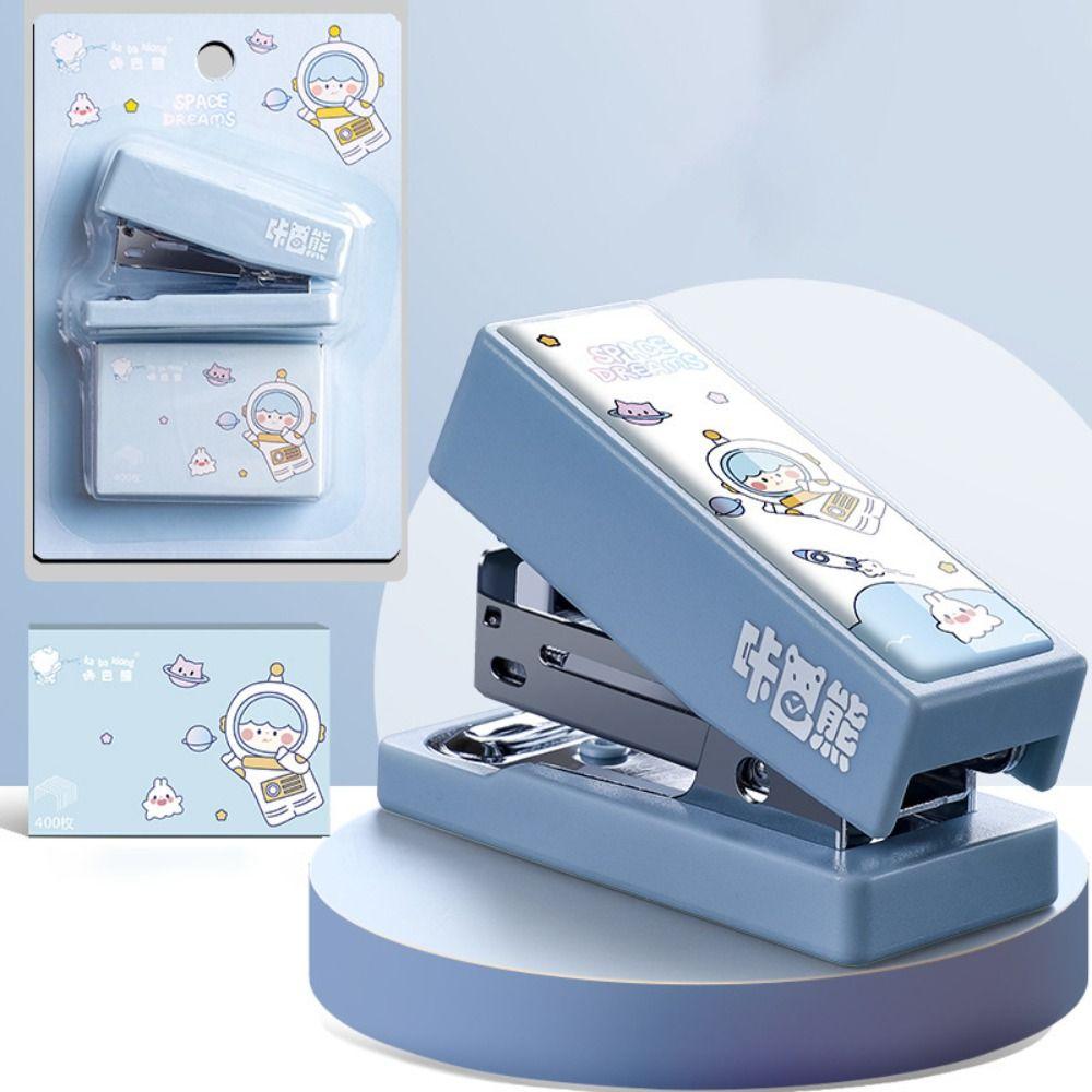 Stationery Cartoon Metal Stapler Set Metal Binding Tools New Mini Stapler