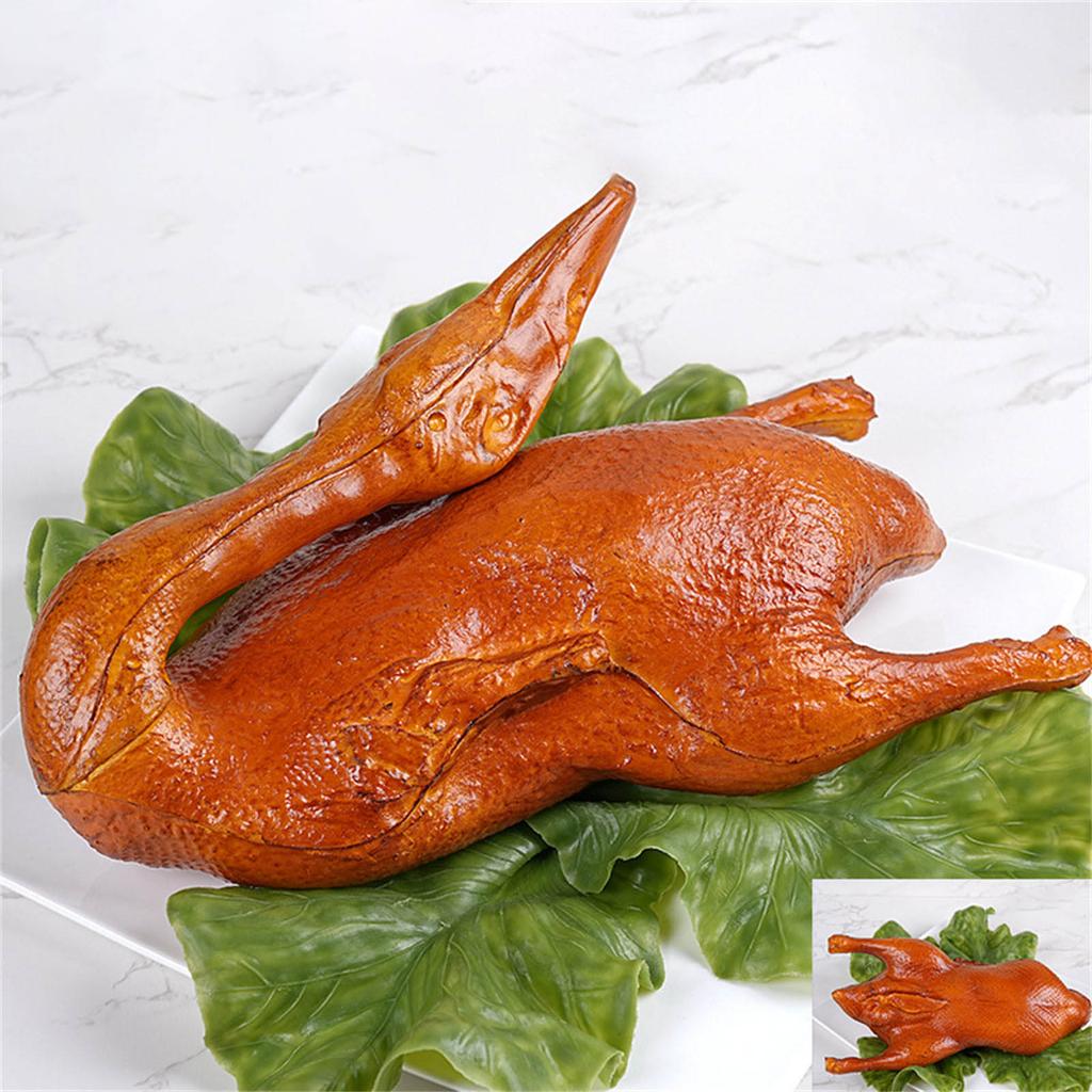 Realistische Ente künstliches Brathähnchen Simulation Braten Lebensmittel Dekoration Für Restaurant Auslage und Bildung