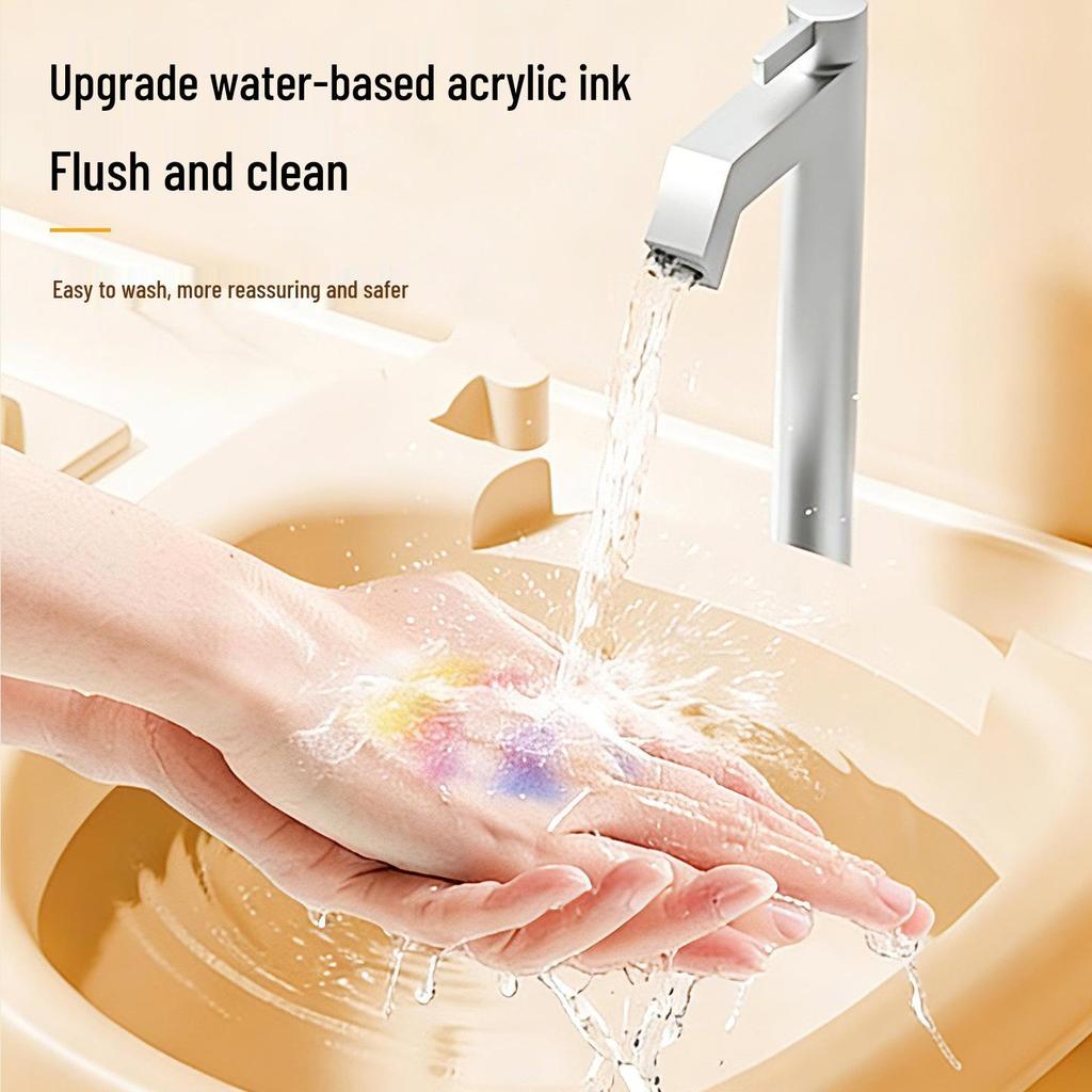 Kleine schwarze Box Acryl-Softspitzen-Markerstift für Kunstprojekte von Schülern und Kleinkindern