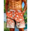 Sommer Herren 3D Gedruckte Strandhose Mode Vielseitig Trend Atmungsaktiv Lässig Urlaub