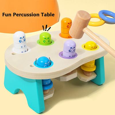 Wooden Whack Mole Toys For Kids Whack A Mole Game Early Educational Interactive Toys For 4-6 Years Old Boys And Girls