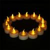12 Count Clip  Flameless LED Tealight Realistic Flame  Decoration For Vases Tables  Reusable Battery Candle