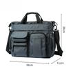 Oxford Crossbody Bag Multifunctional Shoulder Bag for Business Travel Casual Use Stylish Laptop Briefcase with Adjustable Strap