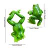 Frog Figurine Indoor Frog Sculpture Frog Figurine Flower Pot Vase Hugger Planter Hanging Resin Statue Sculpture Indoor