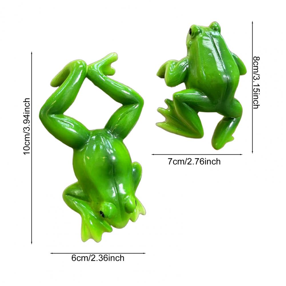 Frog Figurine Indoor Frog Sculpture Frog Figurine Flower Pot Vase Hugger Planter Hanging Resin Statue Sculpture Indoor