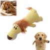 Squeaky Plush Dog Chew Toy for Teeth Cleaning Interactive Puppy Toy with Cartoon Design Washable Plush Toy for Dogs