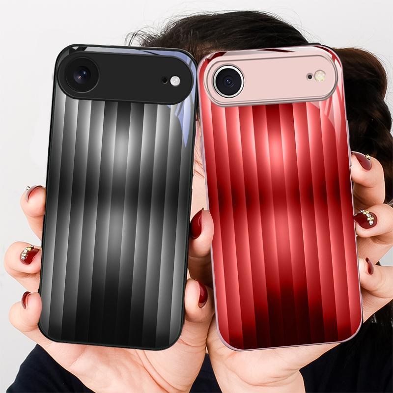 Brown delicate gradient For iPhone 17 Air 16 E 15 14 13 Plus 12 mini 17 Pro Max 11Pro XR Xs X 7 8 11 Tempered Glass Phone Case