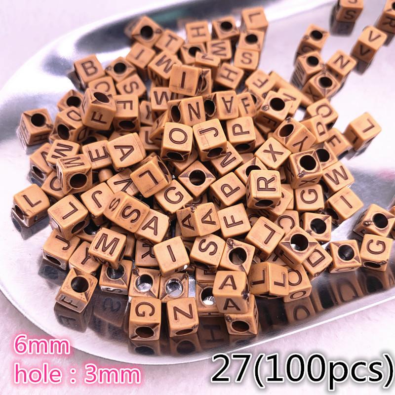 10-100pcs Imitation Retro Acrylic Beads for Jewelry Making DIY Children Handmade Bracelets Necklace