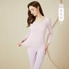 Womens Thermal Underwear Set Double Layer Seamless Warm Base Top Pants Cold Winter