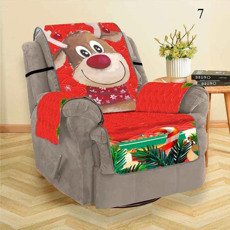 Christmas Decor Festive Living Room 1/2/3/ Seater Sofa Slipcover 3D Digital Pattern Couch Mat Sofa Covers Dropshipping