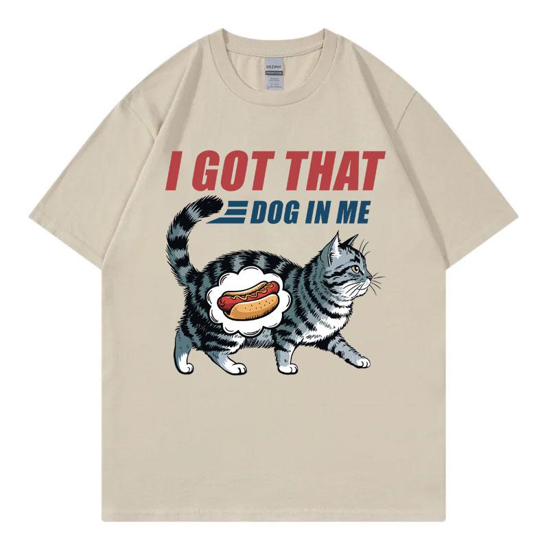 Ich habe diesen Hund in mir Costco Grafik T-Shirt Lustig Kirkland Hot Dog Meme T-Shirt Unisex Unisexs Vintage Stil Kurzarm T-Shirt