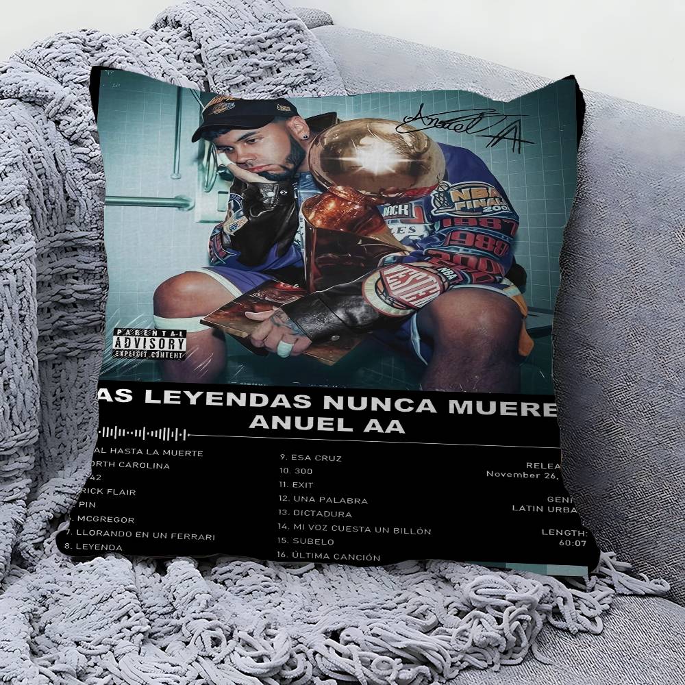 Rapper Real A-Anuel AA 45*45cm Cushion Cover Pillow Cover Decor Pillowcase Home Pillowcase For Couch Pillow