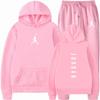 Mens Hoodie Tracksuit Set 2026 Fall Long Sleeve Sportswear Casual Outfit Gym Daily Wear