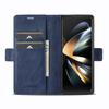 Business Leather Case For Samsung Galaxy Z Fold 6 5G 3 4 5 Fold6 Fold5 Magnetic Flip Protective Cards Solt Wallet Phone Cover