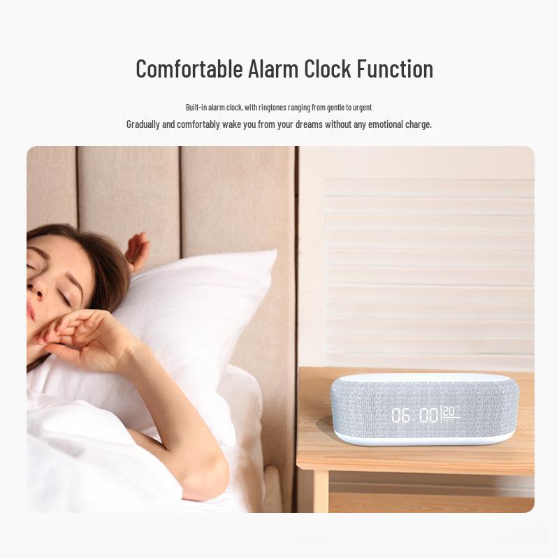 Colorful Light Bluetooth Wireless Charger with Alarm Clock